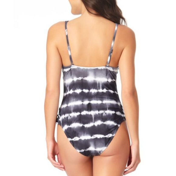 California Waves Tie-Dyed One-Piece Swimsuit - Picture 2 of 4